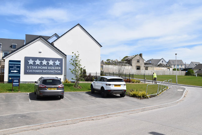 David Wilson Homes Sales Office and show home at The Rise, Ogmore-by-Sea